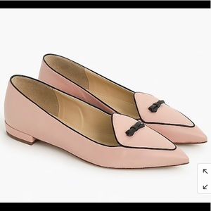 Brand NEW J. Crew piped bow loafers sz 9